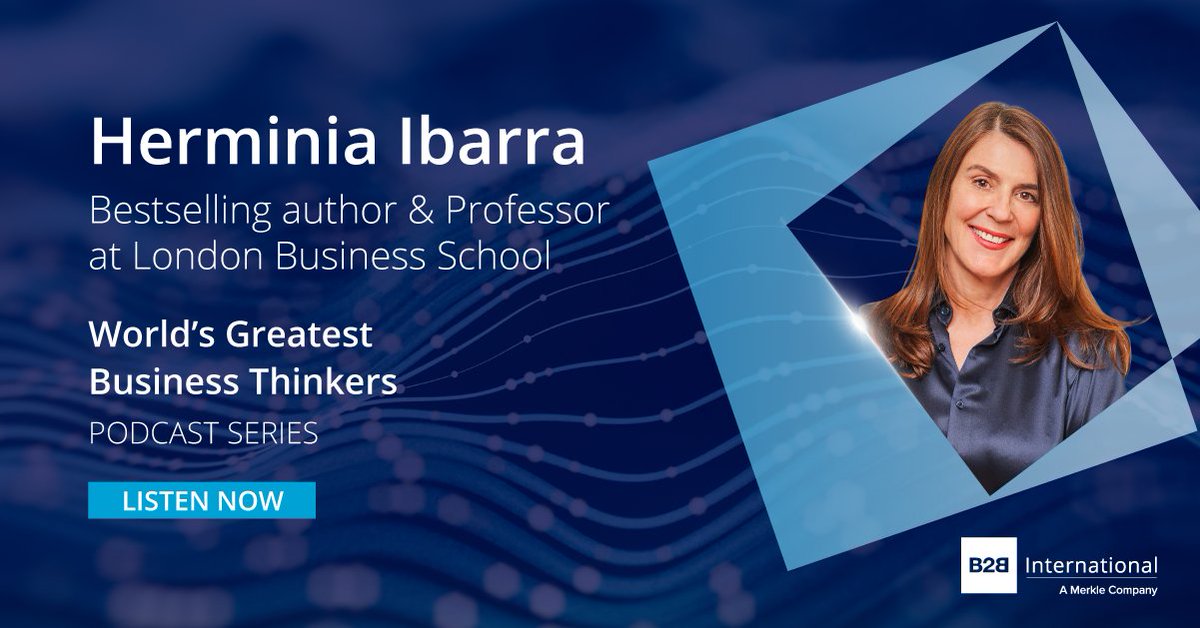 B2B International (@b2b_insight) on Twitter photo 🎙 New podcast episode! 🎙
<a href="/HerminiaIbarra/">Herminia Ibarra</a>, Professor of Organizational Behavior at <a href="/LondonBSchool/">LondonBusinessSchool</a> and a world-renowned authority on leadership and career development, discusses how to successfully reinvent your career.
Listen here 👉 b2bint.nl/herminiaibarra… 🎙 New podcast episode! 🎙
<a href="/HerminiaIbarra/">Herminia Ibarra</a>, Professor of Organizational Behavior at <a href="/LondonBSchool/">LondonBusinessSchool</a> and a world-renowned authority on leadership and career development, discusses how to successfully reinvent your career.
Listen here 👉 b2bint.nl/herminiaibarra…
