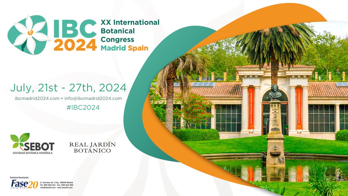 ‼️ Last chance to submit abstracts to International Botanical Congress! Deadline Dec 8th.
Tsipe Aavik from our group, together with Paul Ashton and Yessica Rico are organising a symposium about the landscape genetics of plants 🌺🌿
ibcmadrid2024.com/index.php?secc…

#IBC2024