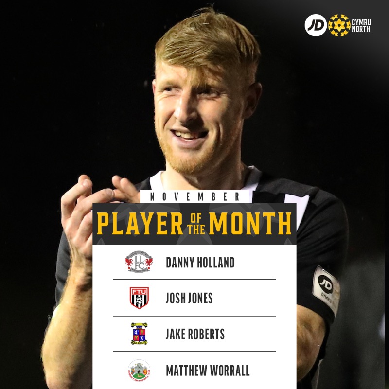 CymruLeagues's tweet photo. 🥁 Presenting the shortlist for November's Player and Manager of the Month awards across the #JDCymruLeagues.
🗳️ Pick your winners below, before the result is combined with a league and independent voting panel 👇