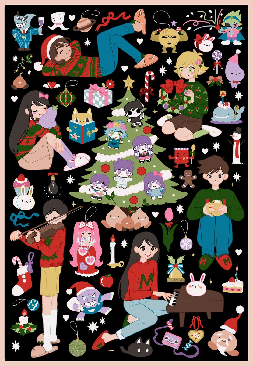 uzsio00's tweet photo. OMORI🎄🎻 https://t.co/wvLGvdeUMu