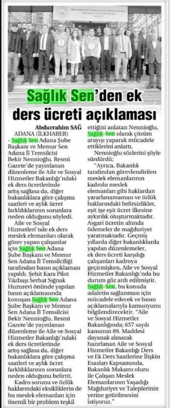 bekir_nennioglu's tweet photo. Adana ve Osmaniye Sağlık-sen Şube Başkanları, ek dersli çalışan Meslek Mensuplarına yönelik basın açıklaması gerçekleştirdi. Açıklamaya Sağlık-sen Adana Şube Başkanı Bekir Nennioğlu, Osmaniye Şube Başkanı Muhittin Çenet, Yönetim Kurulu Üyeleri, ve diğer katılımcılar iştirak etti. https://t.co/VD5dY75AgQ