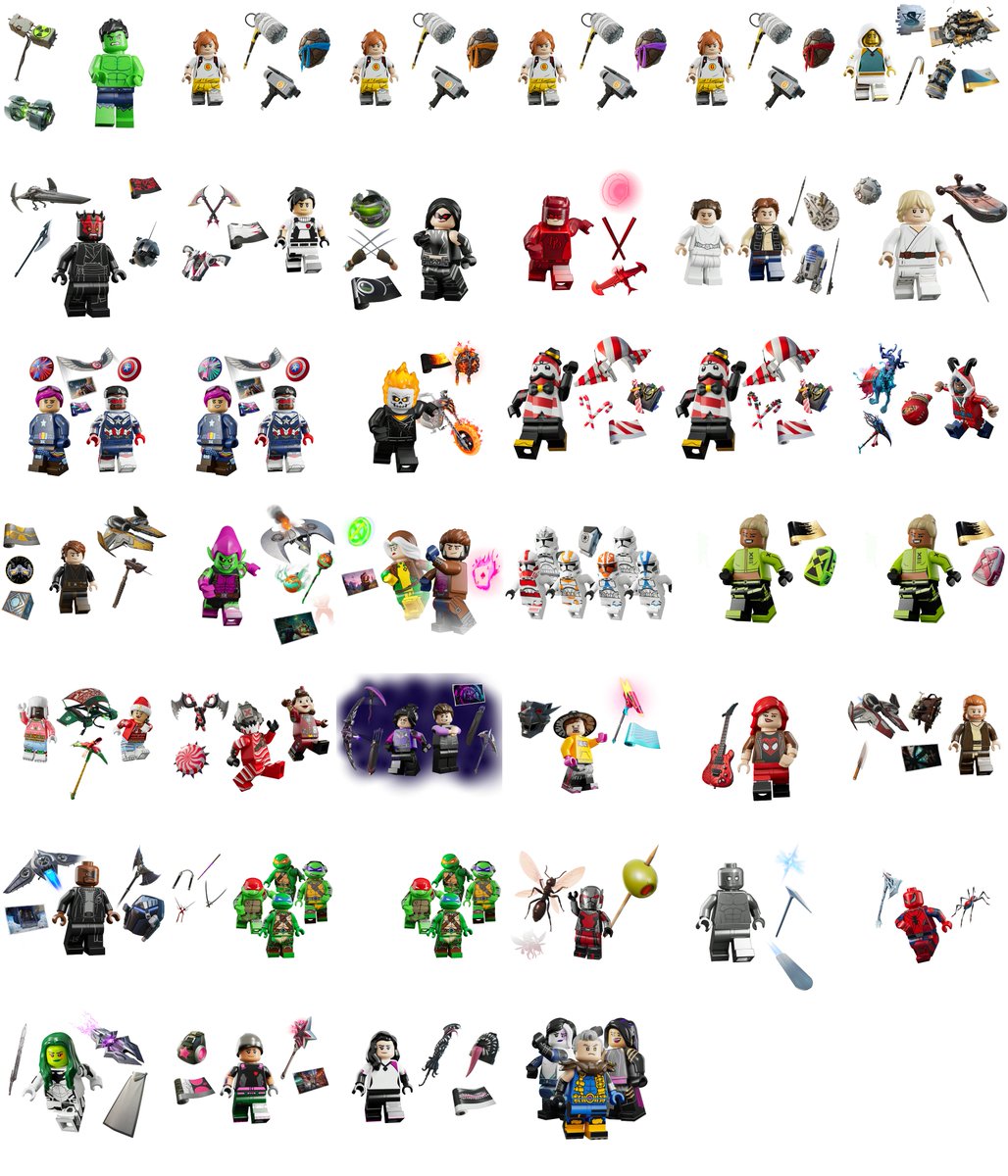 LamZykoss's tweet photo. Todos estos lotes recibieron actualización en versión lego #Fortnite #LEGOFortnite https://t.co/aMkOWfVc8C