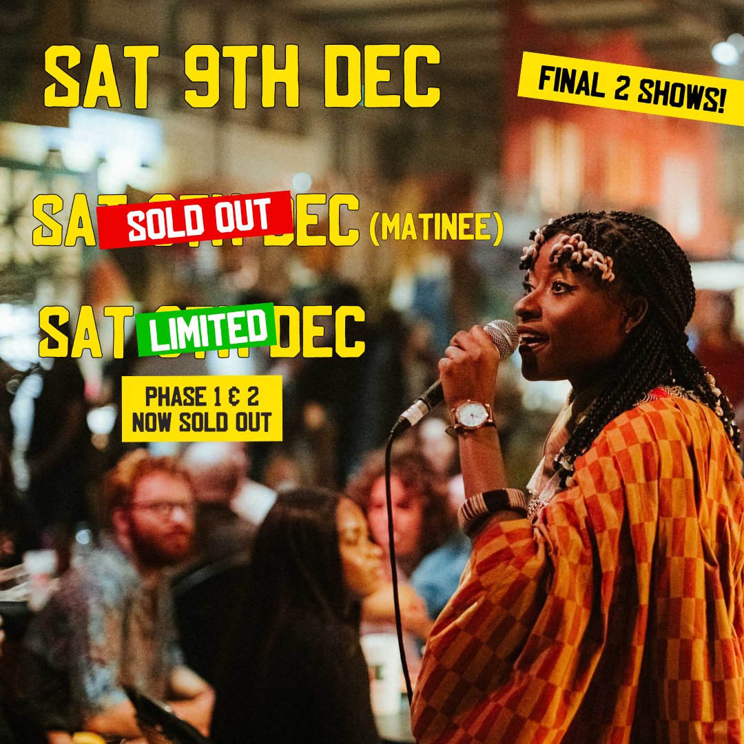 Our final day of shows is on the way to being a sell out! 🤩

Now only limited availability for Saturday evening, both Phase 1 &amp; 2 tickets are sold out. ❌

If you want to come along to the final round, make sure you book those tickets today! 🎫 🎫 🎫

📸: @jamesnorthphoto