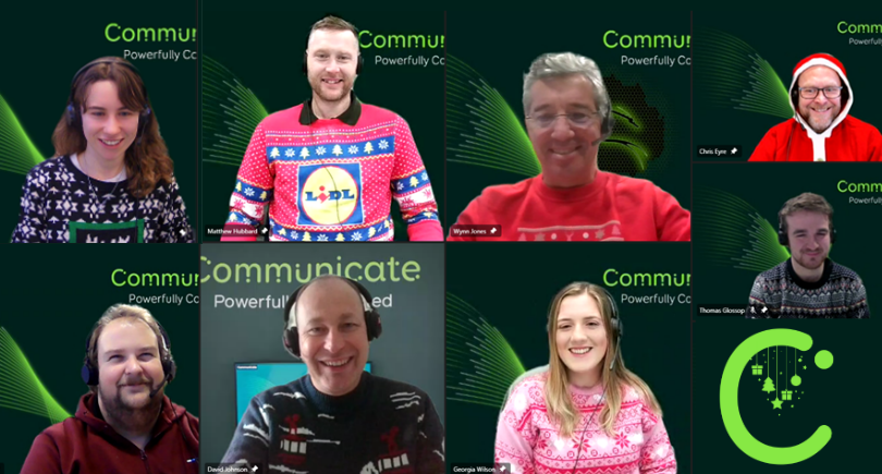 CommunicateTec's tweet photo. Some of our #Leeds team brought the Christmas to #ChristmasJumperDay for @savechildrenuk! 🎅🎄
David Johnson even joined in from Spain to say Feliz Navidad.
#SaveTheChildrenInternational #PowerfullyConnected https://t.co/4OFlHO9Zgr