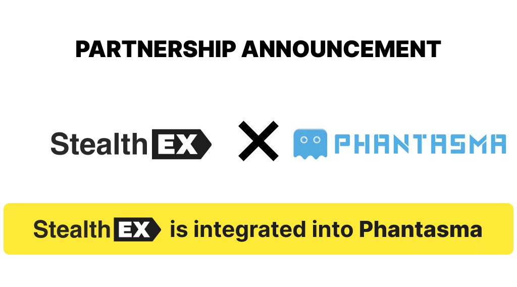 We're happy to reveal our new partnership! 🔥StealthEX is now integrated into @PhantasmaChain 🔥 You can use all the benefits of our custody-free & limitless #crypto exchange service right on the #Phantasma website Check it out! 👉phantasma.io/soul-swap/ 👈