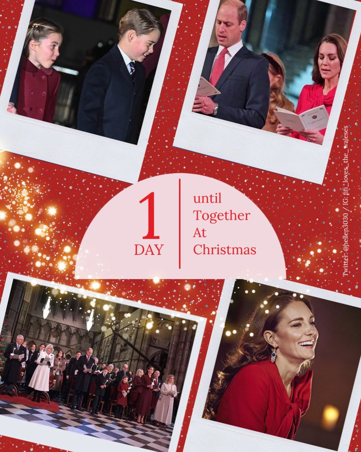 1 day to go...can't wait!!!

#Carolservice
#PrincessofWales 
#PrincessCatherine