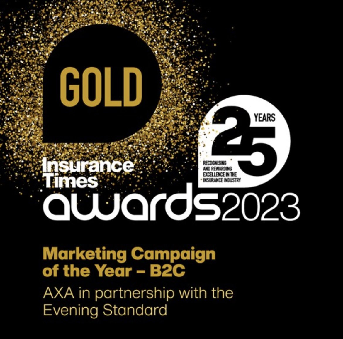 ⭐️🏆GOLD WINNERS🏆⭐️ We are thrilled to have received a Gold win in the Marketing Campaign of the Year- B2C category in partnership with @AXAUK at this year’s Insurance Times Awards!🙌 #insurancetimesawards