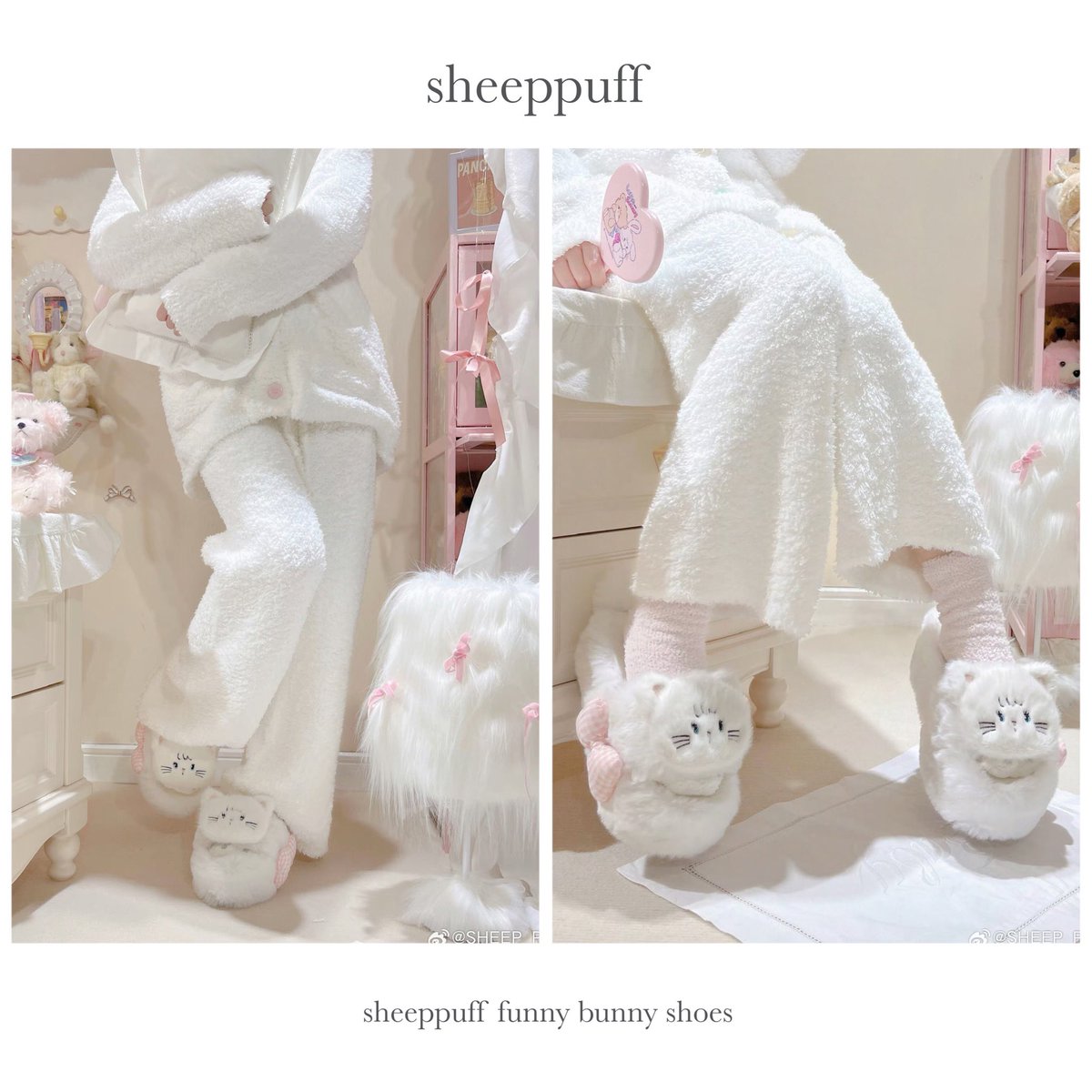 _SheepPuff_'s tweet photo. 🎀sheeppuff collaboration shoes🎀

ボリュームたっぷりふわふわうさちゃんシューズ💕
かかとのしっぽにきゅんっ

https://t.co/dGYfHy4q2m

SHEEP PUFF

#ロリータ　#ロリィタ　#ロリータシューズ　#ロリータ靴　#ガーリーシューズ　#量産　#量産靴 https://t.co/zDfnjqpFkZ