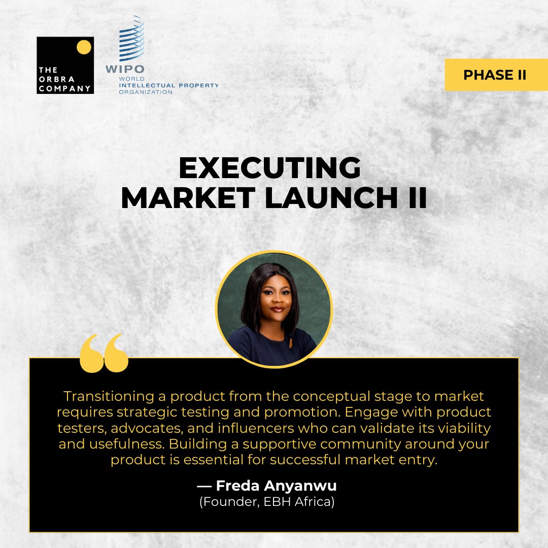 Theorbracompany's tweet image. &quot;Use compelling visuals and storytelling to give your product a purpose and resonate with your audience.&quot; - Freda Anyanwu (WIPO IP LABS Incubation and Acceleration Program 2023)
#orbracompany #worldintellectualpropertyorganization #wipo2023 #innovation #startup #productlaunch