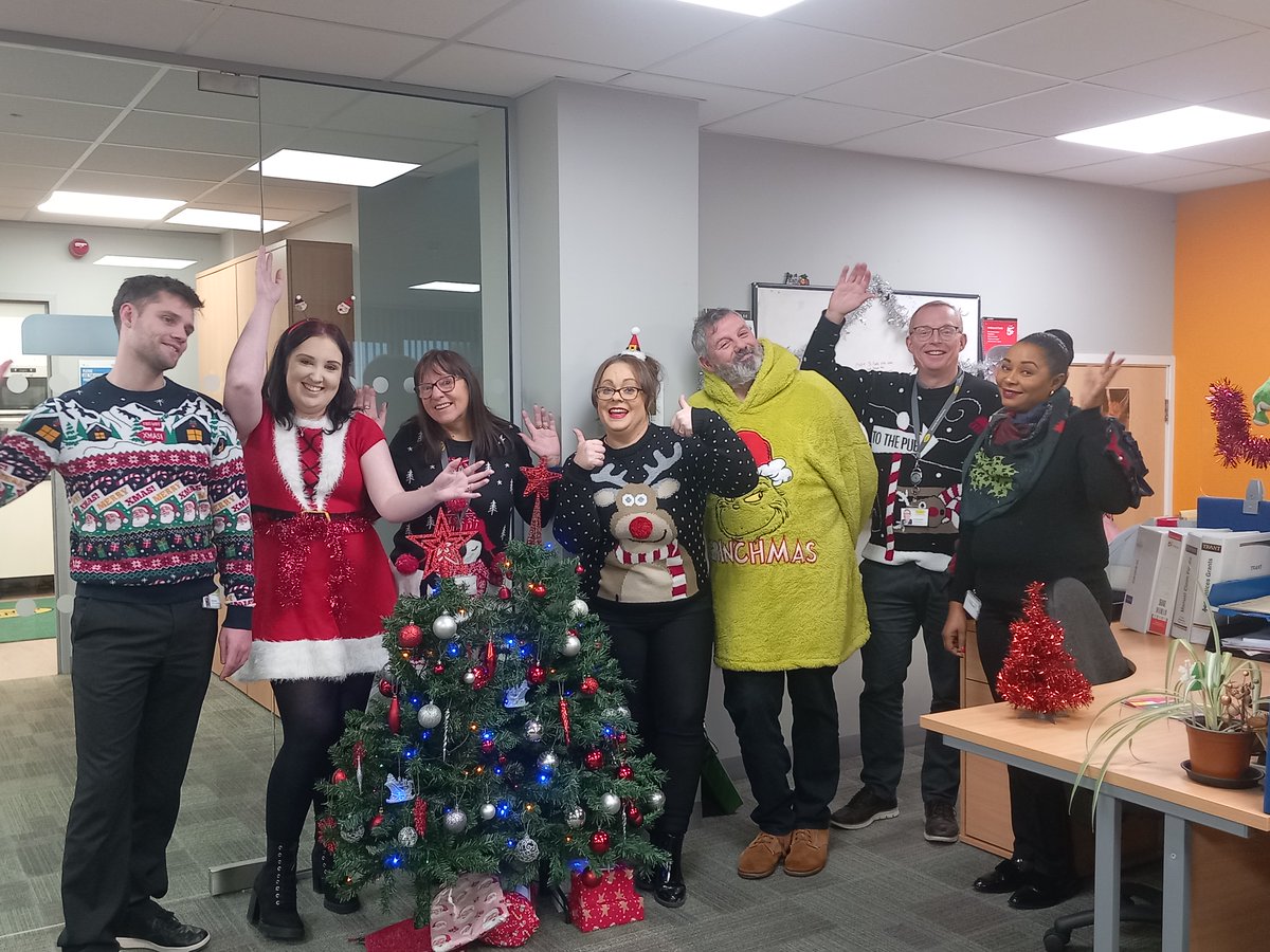 A great festive line up 🎄

<a href="/savechildrenuk/">Save the Children UK</a> National #ChristmasJumperDay has arrived at the Trant Engineering Ltd offices 🎅⛄

By pulling on our Christmassy knits and donating, we are supporting children in the UK and around the world to keep safe, healthy, and learning❤️