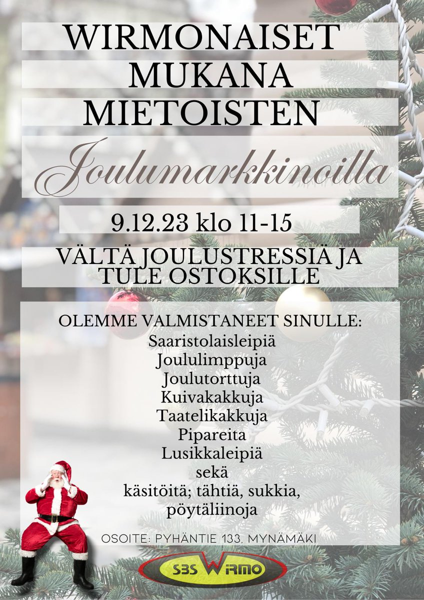 Naisten edustusjoukkue mukana Hyvän Mielen Markkinoilla Mietoisten Maamiesseurantalolla tulevana lauantaina.