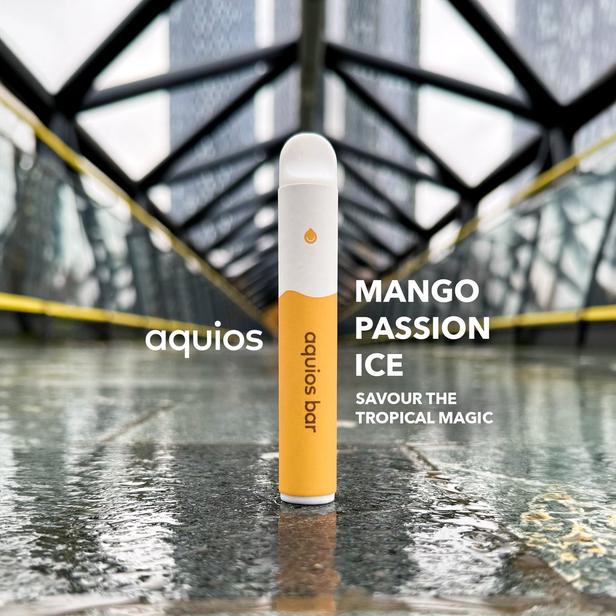 Rain-kissed vibes with our Mango Passion Ice flavor! 🌧️🥭 Find the perfect harmony between nature's serenade and tropical delight. A moment captured on a pedestrian bridge, where passion meets tranquility.
 
#mango #vape #vapelife #vapenation #recyclable