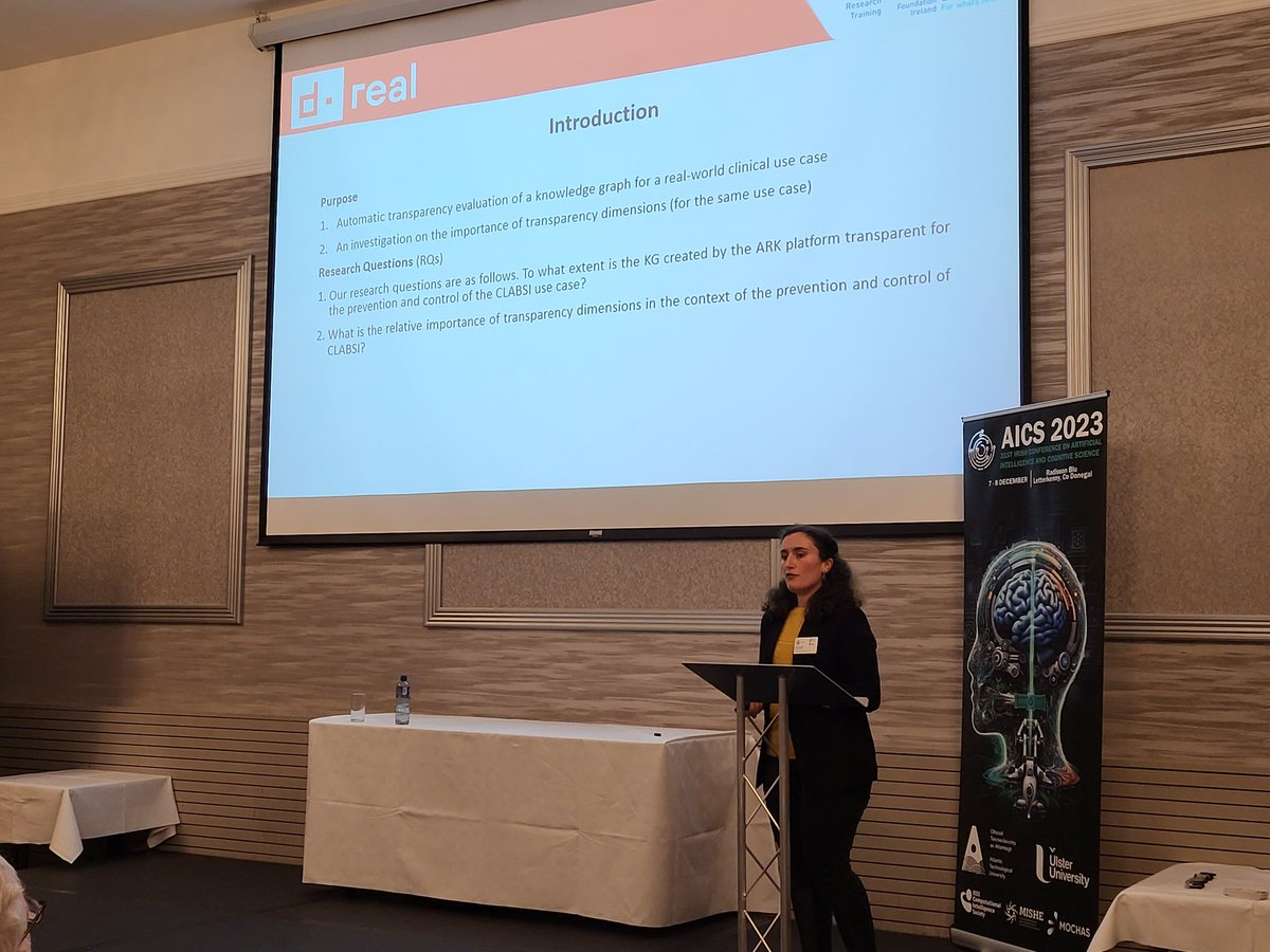 The parallel sessions are underway, our first speakers are discussing AI in Health, Robotics and Security. Great work being presented #AICS23