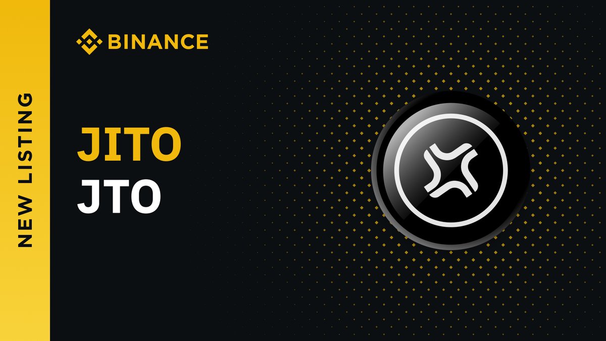 #Binance will list <a href="/jito_sol/">Jito</a> $JTO with Seed Tag applied.

👉 binance.com/en/support/ann…