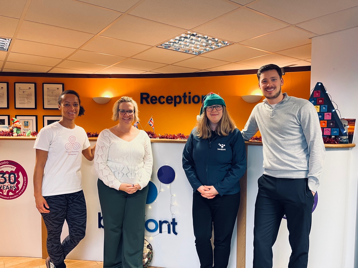 BedfontLtd's tweet photo. On the 4th and 7th of November, Waves Holistic visited Bedfont and offered a variety of massage treatments including back, neck and shoulders.
.
.
#Wellbeing #Relaxing #BedfontFamily #FunWorkPlace #WorkPlaceWellbeing #FamilyEthics #BedfontScientificLtd #EmployeeAppreciation https://t.co/lbe14DcxSM