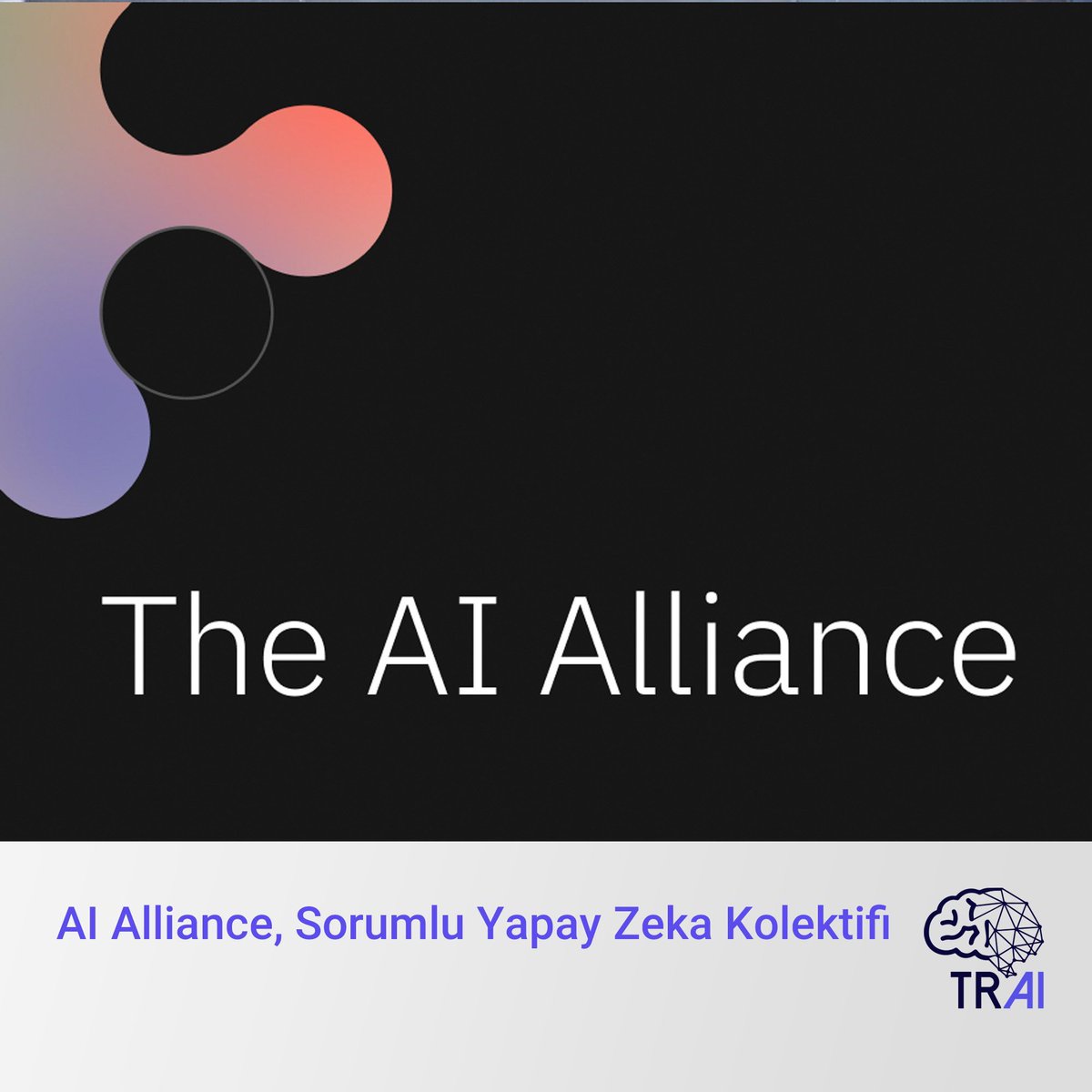 📝 TRAI Blog: AI Alliance, Sorumlu Yapay Zeka Kolektifi 

Yazının devamı TRAI Blog sayfamızda👇 
buff.ly/3TeTJCS 

#TRAI #yapayzeka #ai #artificialintelligence #aialliance