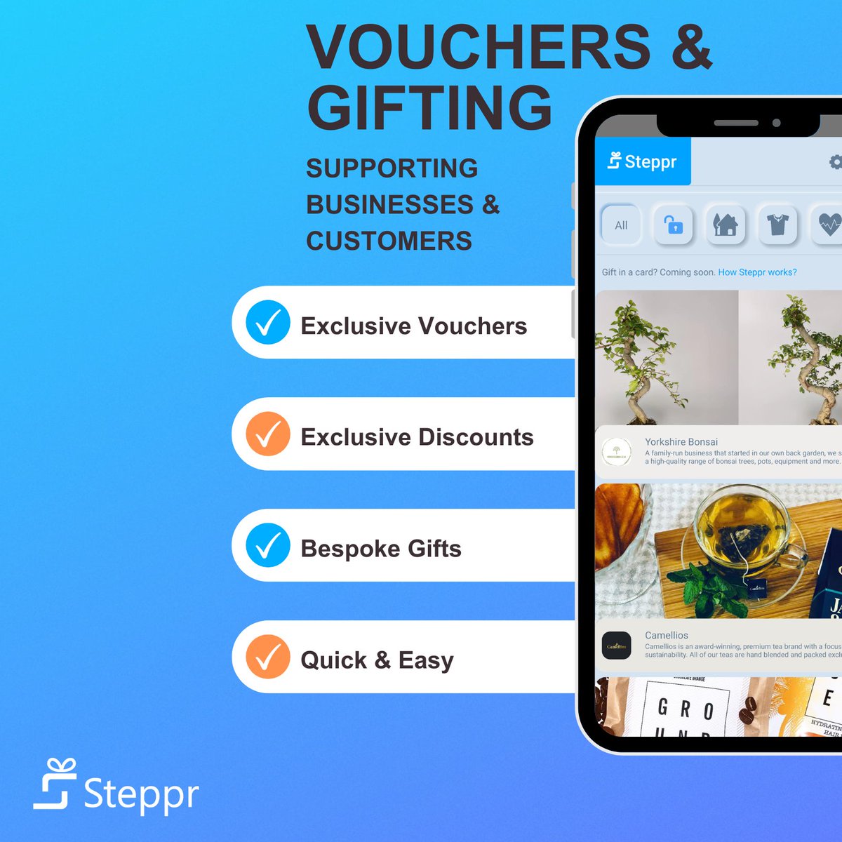 steppruk's tweet photo. App users can now buy vouchers as bespoke gifts to be automatically sent to their selected recipients! Gifting cost-effectively while also supporting independent businesses has never been easier 🌲🎁 https://t.co/1An8Wfe2H9 https://t.co/smG1pgzMyO