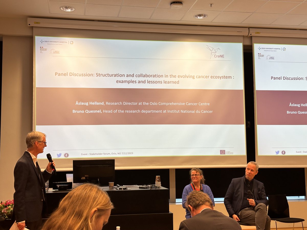 CraNE Stakeholder Forum in Oslo! ... Vol 2📷 @EU_Commission @goeg_at @MinHealthCY @DKG_Berlin @BMG_Bund @govpt @Institut_cancer @Oslounivsykehus @socialstyrelsen @LithuaniaHealth @Aslimnica @SoMinEstonia @AlleConCancro @NIJZ_pr @YpYgGR @ICO_oncologia @IDIVALdecilla