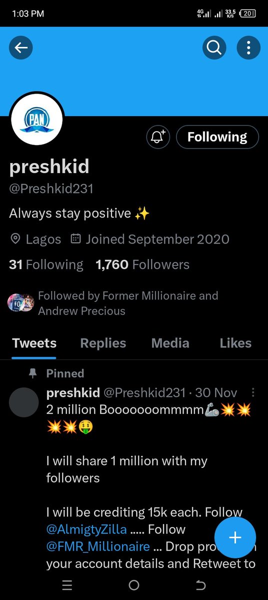 officialdasmith's tweet photo. @FreshmanBetTips @Preshkid231 @FMR_Millionaire @AlmigtyZilla 9112398506 opay BOLAJI sodeeq https://t.co/tDLJUVHbal