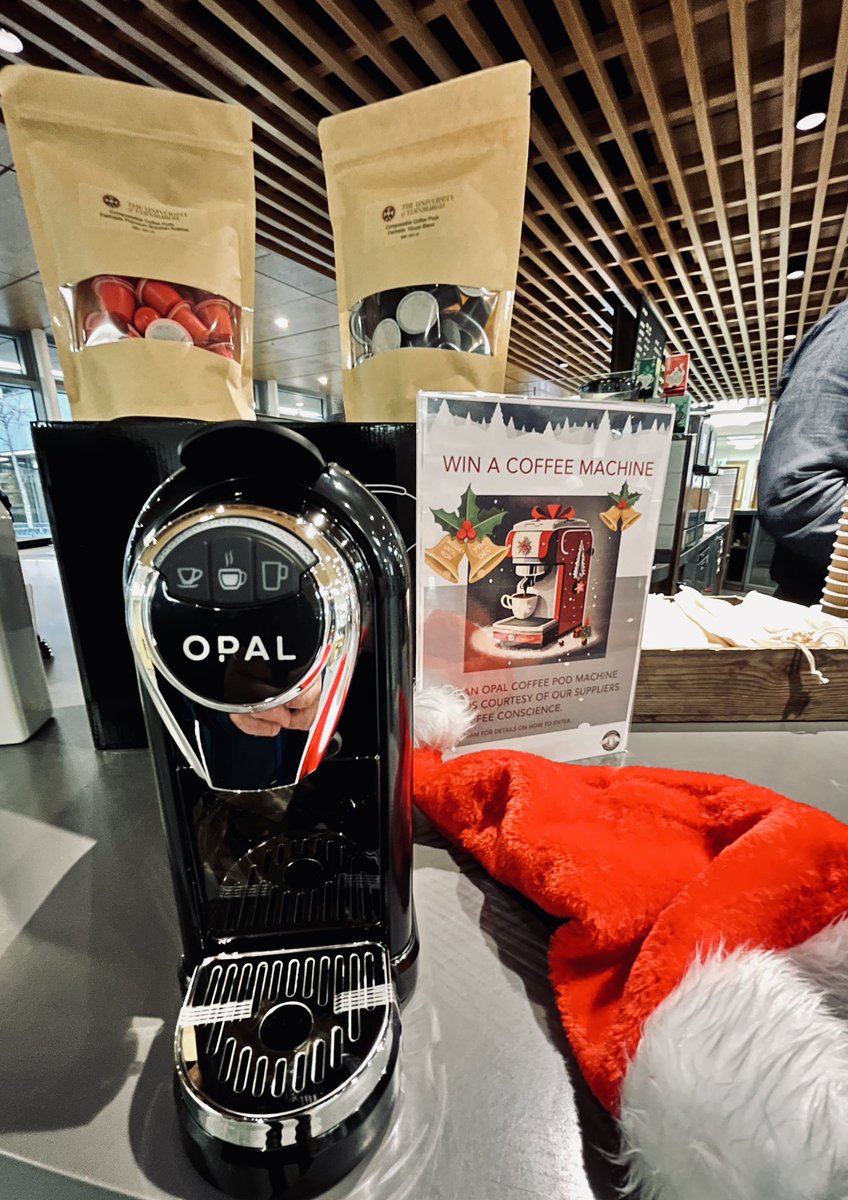 Thanks to our supplier <a href="/co_conscience/">coffee_conscience</a> , we’re giving away opal coffee machines &amp; sustainable pods at some of our units today. Christmas will come early for someone today!