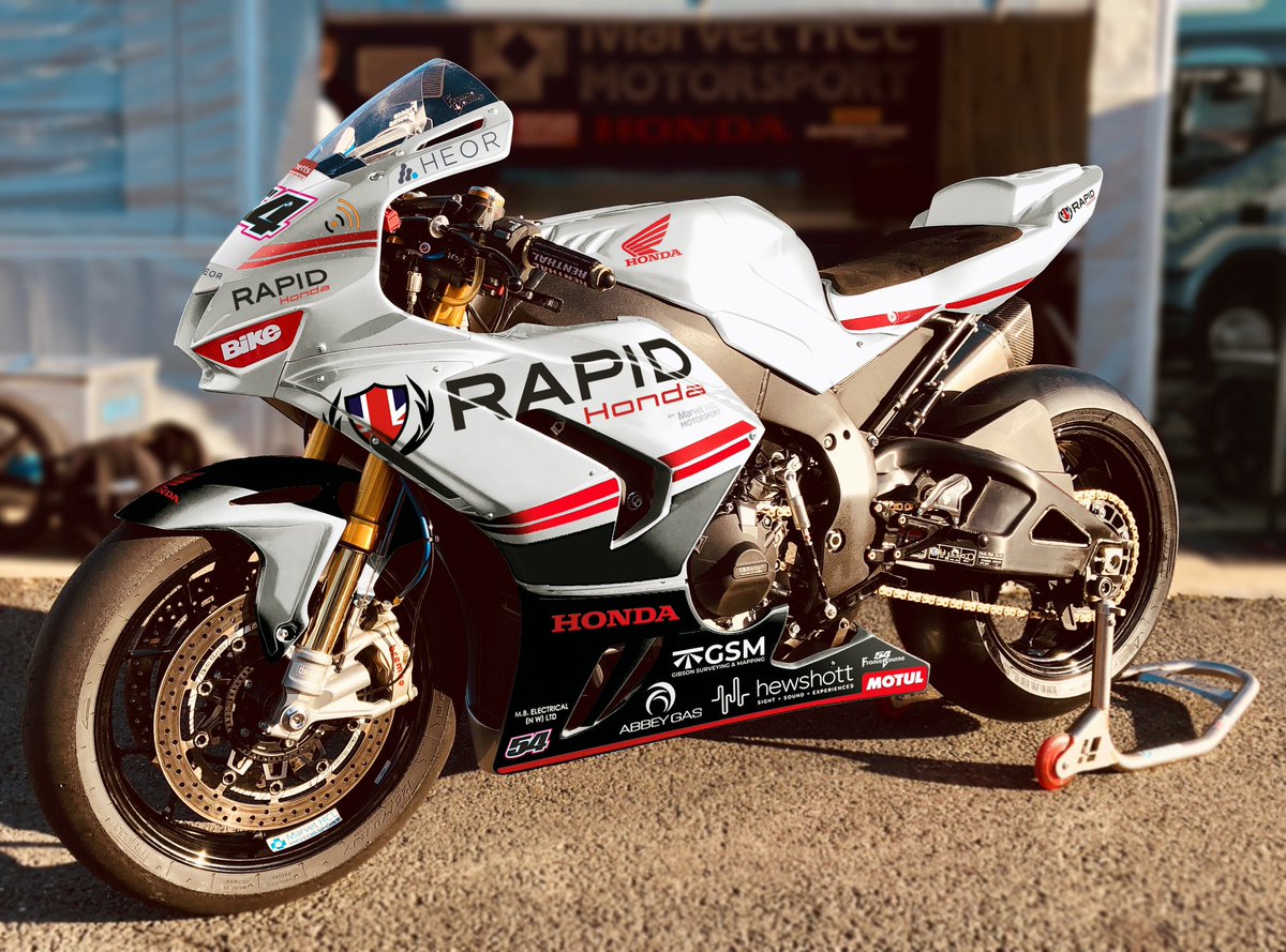 How about that for a livery? It’s <a href="/FrancoBourne/">franco bourne</a> new Rapid Honda for 2024 <a href="/bennetts_bike/">Bennetts</a> BSB