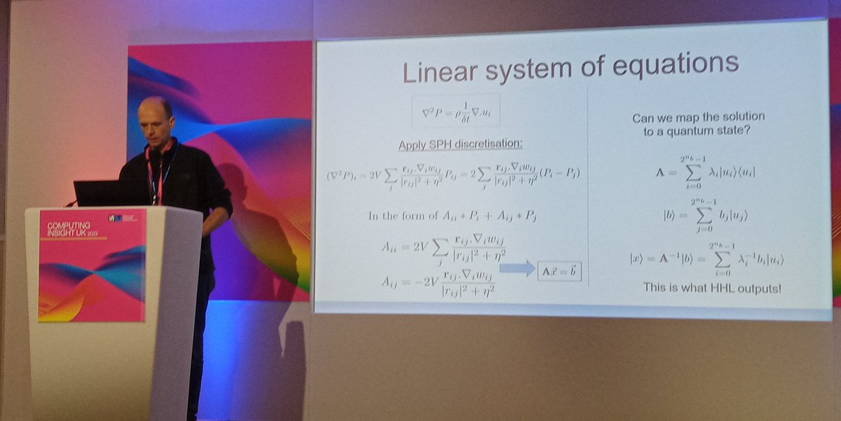 Alistair from @ARC_DU talks us through some of the maths that underlies quantum computing as part of the #ExCALIBUR QEVEC project at #CIUK2023