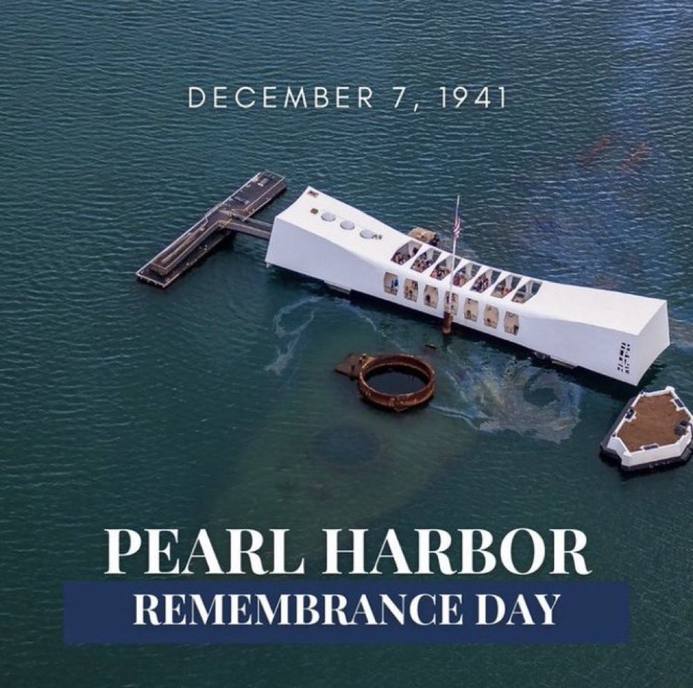 WynnWs's tweet photo. Today is Pearl Harbor Remembrance Day🇺🇸. Remembering those we lost
December 7th, 1941
A date which will live in infamy...
#PearlHarbor #RemembranceDay https://t.co/JJ510kVgCZ