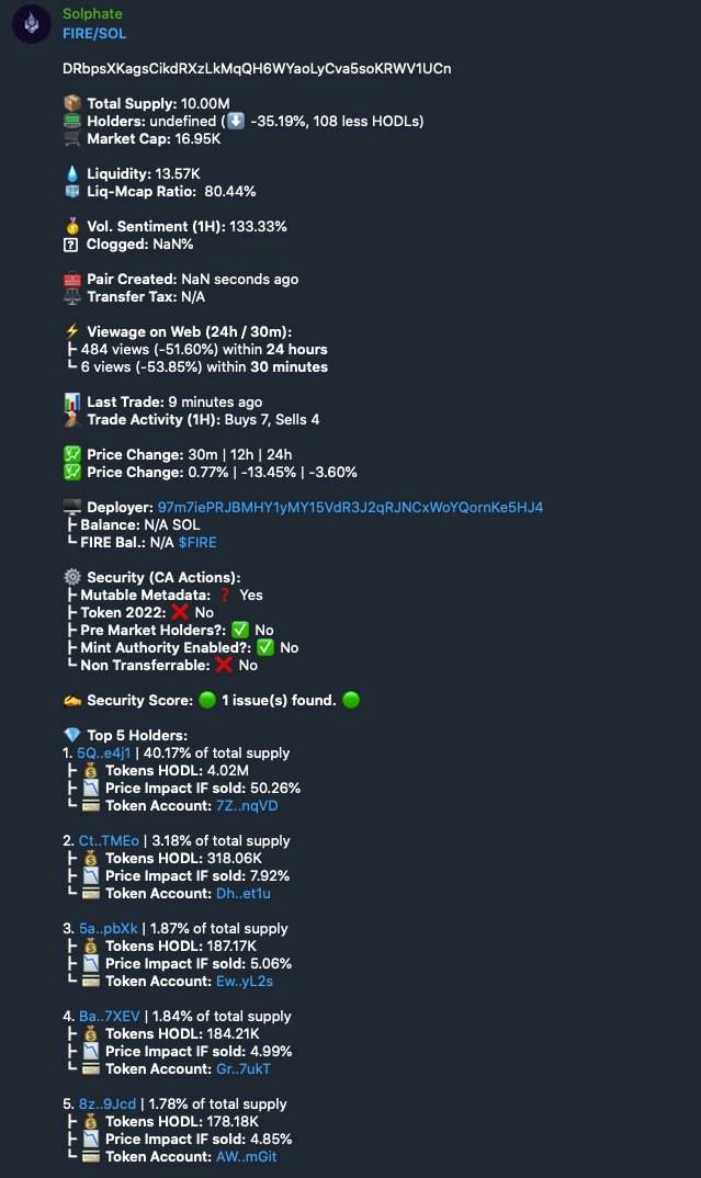 combustion_sol's tweet photo. 🤔 What's your favorite feature?

What's your favorite feature on Solphate? Which one(s) do you use most? 

👇 Comment below! https://t.co/SaRh3Exfii