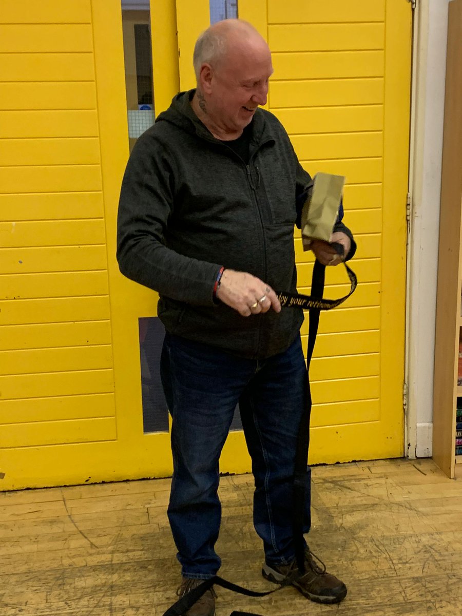 Highbury_Jitsu's tweet photo. Last night we gave a fitting send off to Phil (the caretaker of our venue) who has worked for the Highbury Roundhouse Centre for 26 years and will be retiring at the end of this month! Enjoy your retirement, Phil! https://t.co/o15yzCUgrn