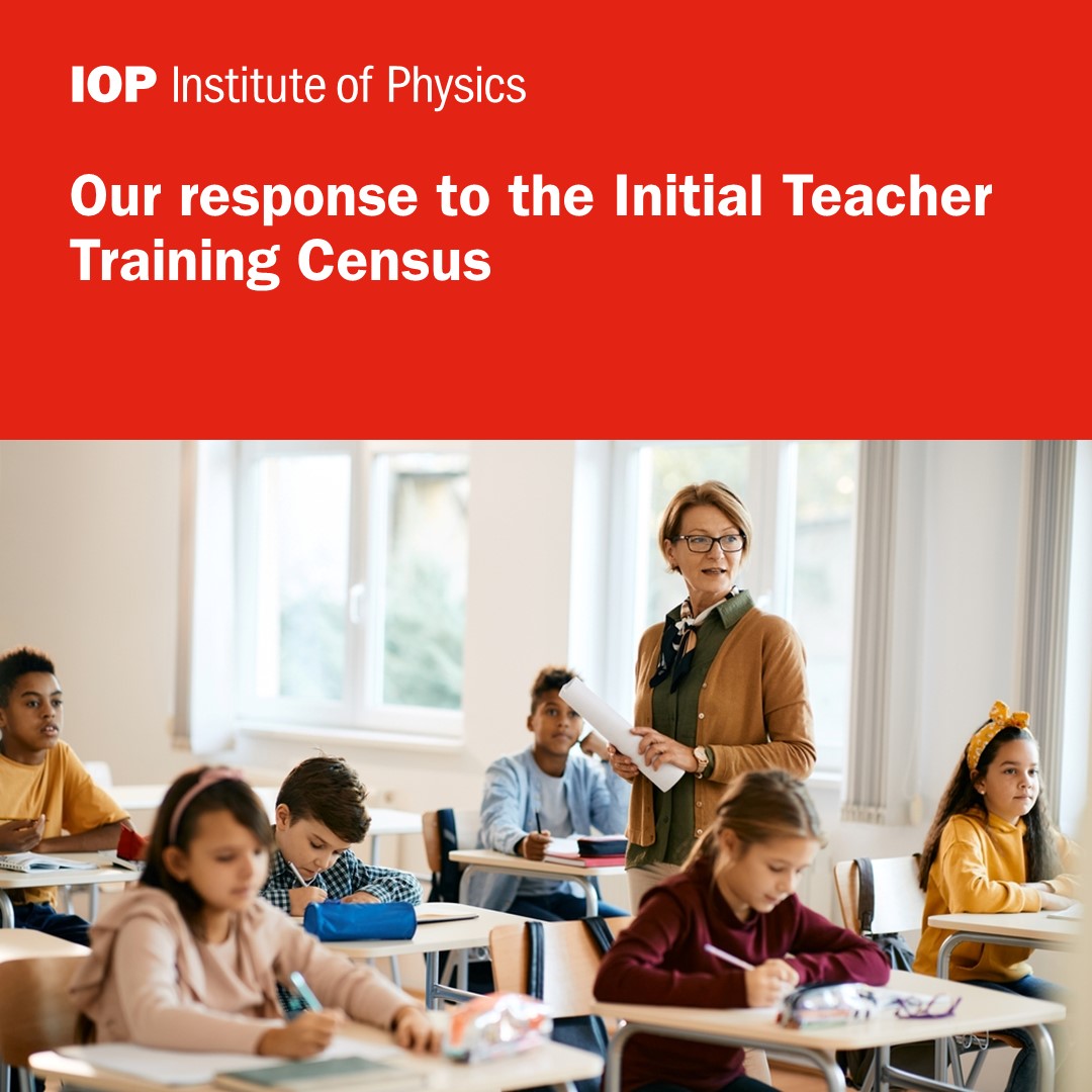 Too many young people will continue to miss out on a physics education in their schools as the target for training new teachers are missed yet again. Read our response to the publication of the annual Initial Teacher Training Census by <a href="/educationgovuk/">Department for Education</a> 👇iop.org/about/news/phy…