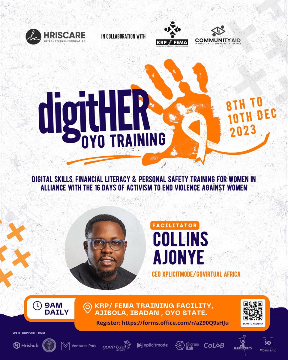 HrisTabitha's tweet photo. I've eagerly awaited the DigitHER training in Ibadan, and I'm thrilled that we are here, to make it a reality as we conclude the 16 days of activism against gender-based violence
See you all tomorrow ππ»ππ»ππ»
#DigitHER
#16DaysOfActivismAgainstGenderBasedViolence
#Hriscare https://t.co/176NvnqiNs