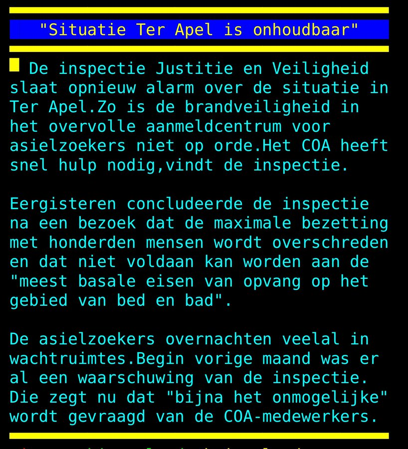 De situatie in Nederland is onhoudbaar.
We hebben de huizen niet.
De scholen niet.
De zorg niet.
De uitkeringen niet.