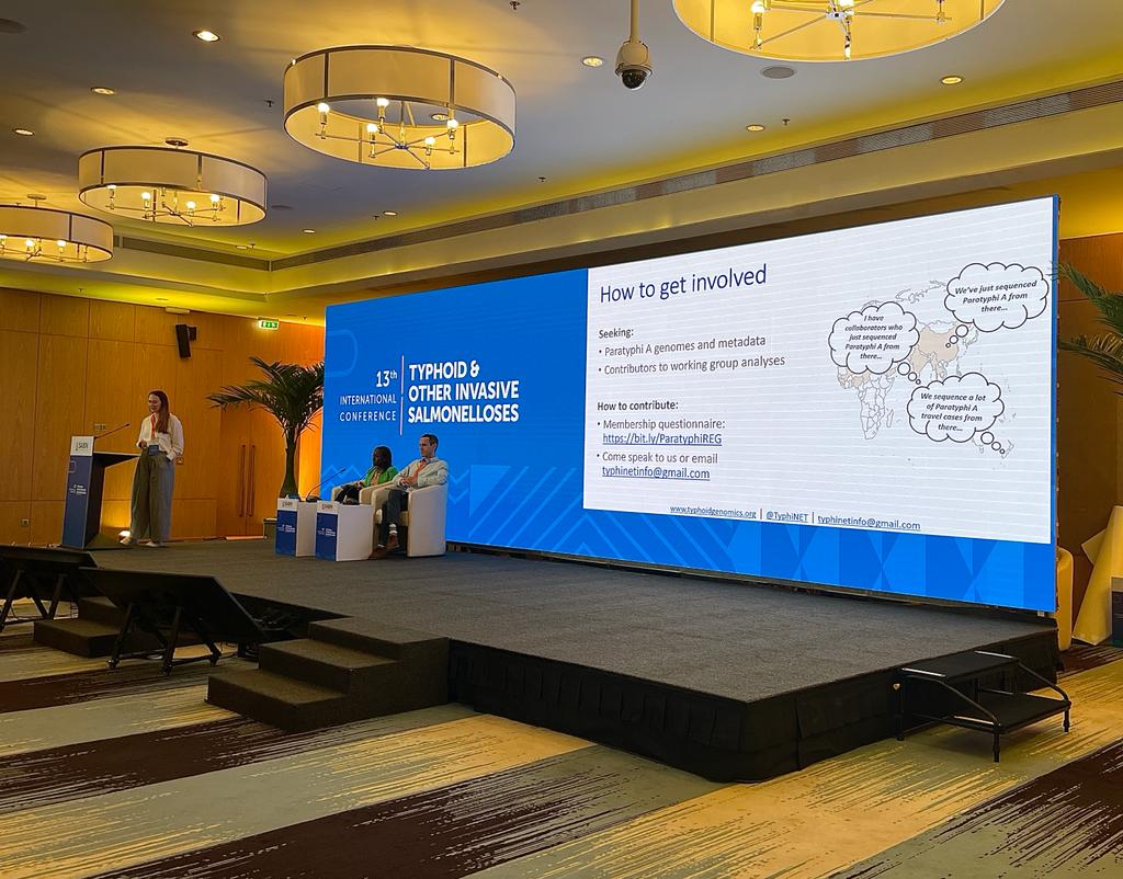 PreventTyphoid's tweet image. Dr. Zoe Anne Dyson presenting today about the collaborative Global #Typhoid Genomics Consortium! @TyphiNET
coalitionagainsttyphoid.org/genomic-data-h… #TakeOnTyphoid #Typhoid2023 @LSHTM