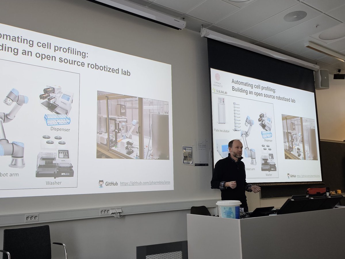 Åsmund Flobak (@asmundflobak) on Twitter photo Happy to host <a href="/ola_spjuth/">Ola Spjuth</a> and #jordicarreraspuigvert who have set up an open source robotics drug screen facility coupled to high content imaging at @UU_University. <a href="/NTNUikom/">NTNU Klinisk og Molekylær Medisin</a> <a href="/SINTEF/">SINTEF</a> <a href="/StOlavshospital/">St. Olavs hospital</a> Happy to host <a href="/ola_spjuth/">Ola Spjuth</a> and #jordicarreraspuigvert who have set up an open source robotics drug screen facility coupled to high content imaging at @UU_University. <a href="/NTNUikom/">NTNU Klinisk og Molekylær Medisin</a> <a href="/SINTEF/">SINTEF</a> <a href="/StOlavshospital/">St. Olavs hospital</a>