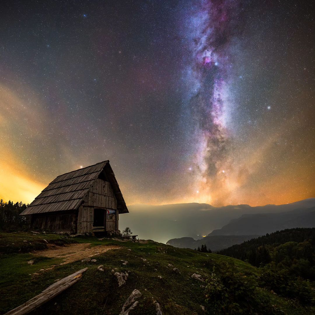 Under the starry veil of Planina Zajamniki, on a windy, yet perfect night 🌌✨ #Slovenia 📸 Dejan Stanic