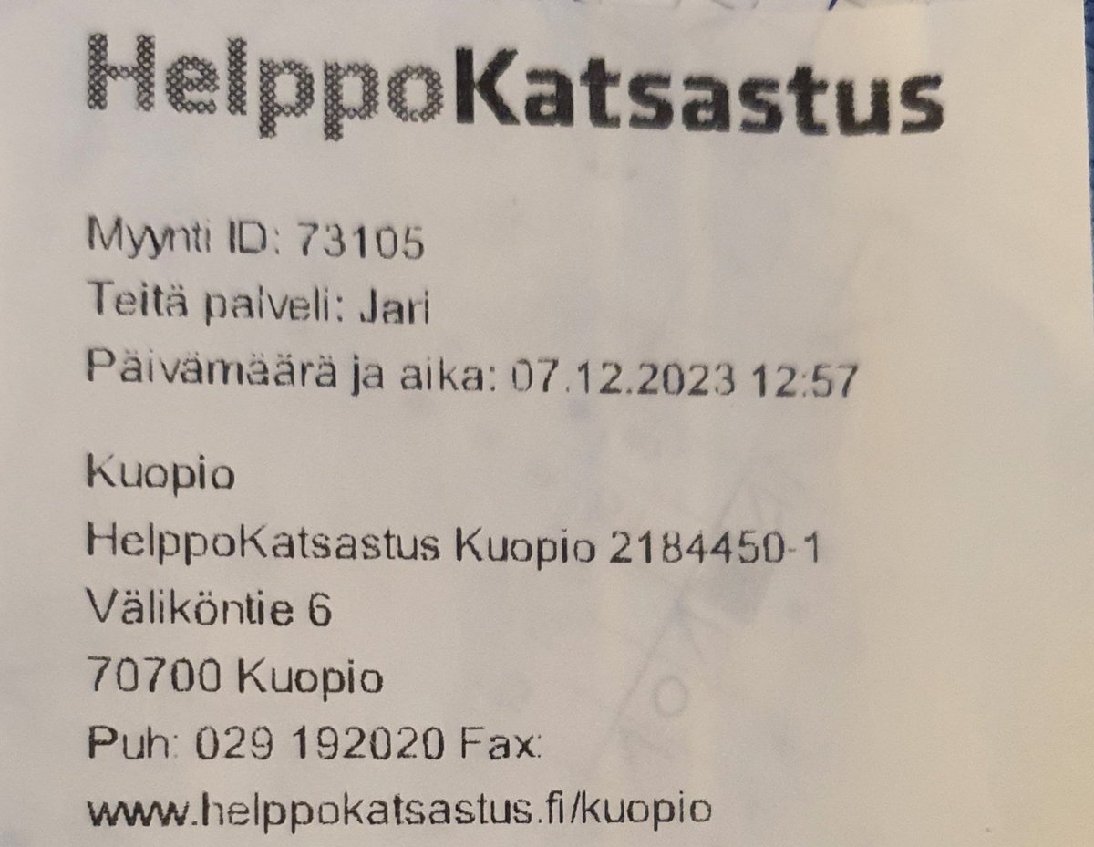 Kiitos rakas Möhköfanttini 😘