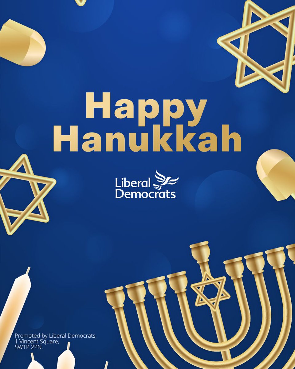 Wishing our Jewish friends across the UK a Happy Hanukkah. It is impossible to ignore that this year, Hanukkah comes during a difficult time. As the warmth and glow of the candles grow each evening, may it serve as a reminder that even in the darkness, there is hope.