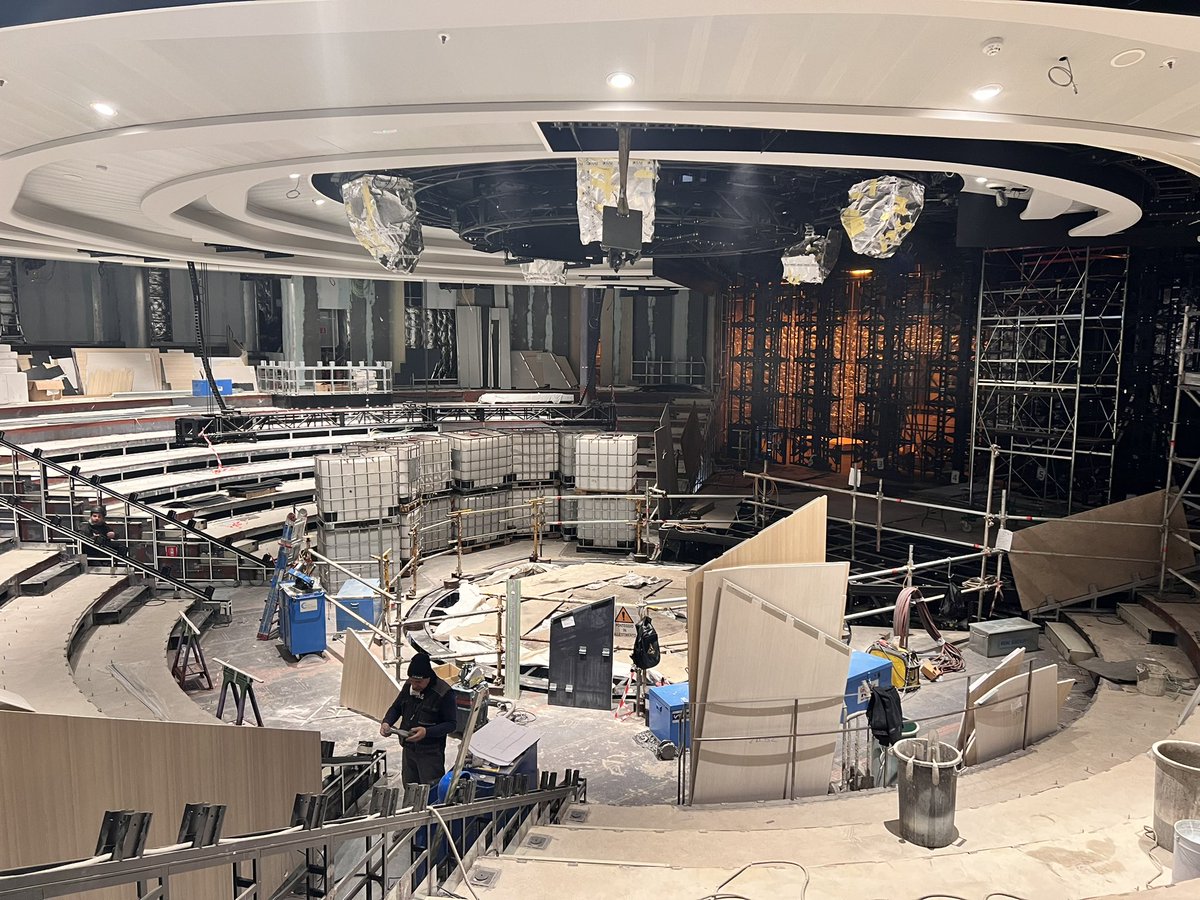 A sneak peek onboard our Sphere Class next-generation ship, #SunPrincess, currently in its final construction stage at the shipyard in Monfalcone. Here you can see the geodesic Dome, Princess Arena and Lido deck. Sun Princess will join the Princess fleet in February 2024. ☀️☀️☀️