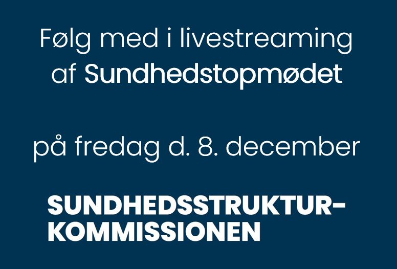 SUNDHEDSTOPMØDET LIVESTREAMES.  I morgen løber Sundhedstopmødet af stablen. Mange spændende drøftelser og perspektiver på både udfordringer og potentialer i det danske sundhedsvæsen.
Alle interesserede kan følge med i livestreamingen. Find link her: lnkd.in/eBRkQHtt