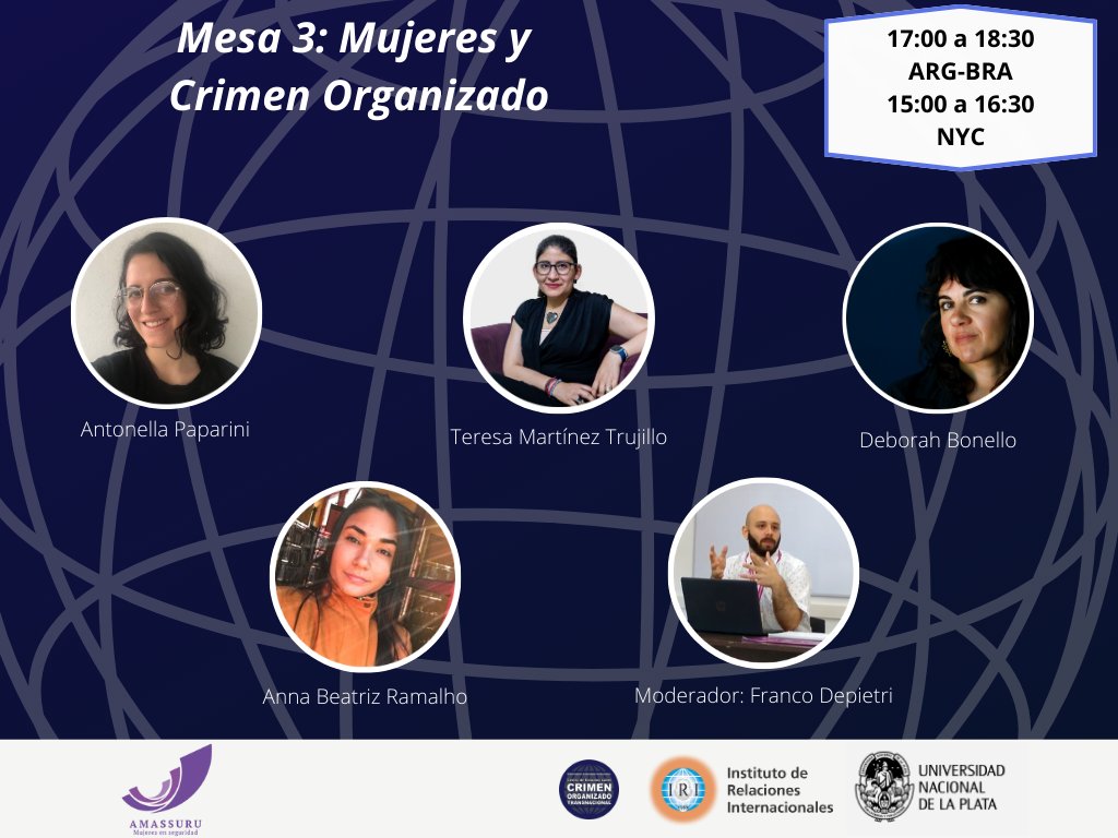 ¡HOY! A partir de las 13.00hs🇦🇷🇧🇷 se llevaran adelante las II Jornadas sobre Crimen Organizado Transnacional, co-organizado entre el <a href="/IRI_CeCot/">Centro de Estudios sobre Crimen Org. Transnacional</a> y <a href="/amassuru/">Amassuru</a> 

Si todavía no te inscribiste, estas a tiempo 👉 forms.gle/fiHiaiDeKFJVaL…

Podes ver las Mesas y los expositores aquí 👇