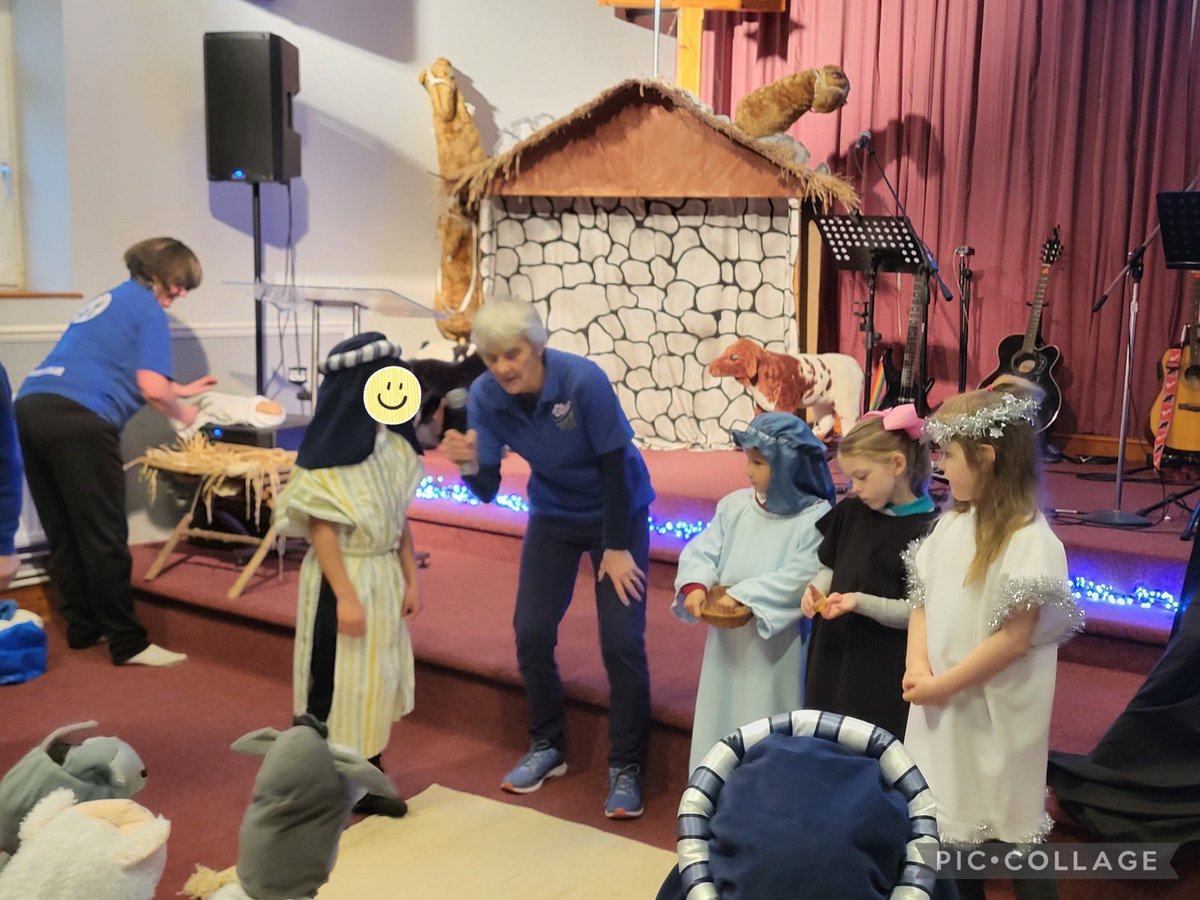 tynywernp's tweet photo. Swifts, Magpies and Puffins visited the God is Love church to learn all about the true meaning of Christmas. They had a fantastic morning re-enacting the Nativity, decorating biscuits and making cards ⛪️ #ChristmasWrappedUp @FceGyg https://t.co/eacgeo1Gat