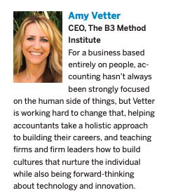 AmyVetterCPA's tweet photo. Thank you @AccountingToday for this honor of being named one of the Top 100 Most Influential People in Accounting and congratulations to all my friends and peers on this list https://t.co/lHC22JJDtl
#businessbalancebliss ๐ปโ๏ธ๐๐ป #connectedleader #cherishedadvisor #worklifeharmony https://t.co/395QN92kW7