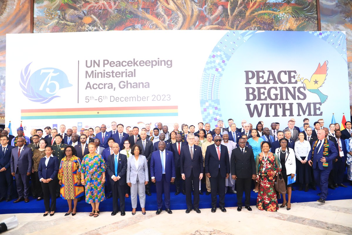 THANK YOU!!  Member States for your gracious participation in this year's #PKMinisterial. Heartfelt appreciation for the demonstrated political support and the pledges made, solidifying a collective commitment to enhance the effectiveness of Peacekeeping. 
@Lacroix_UN @UNinGhana