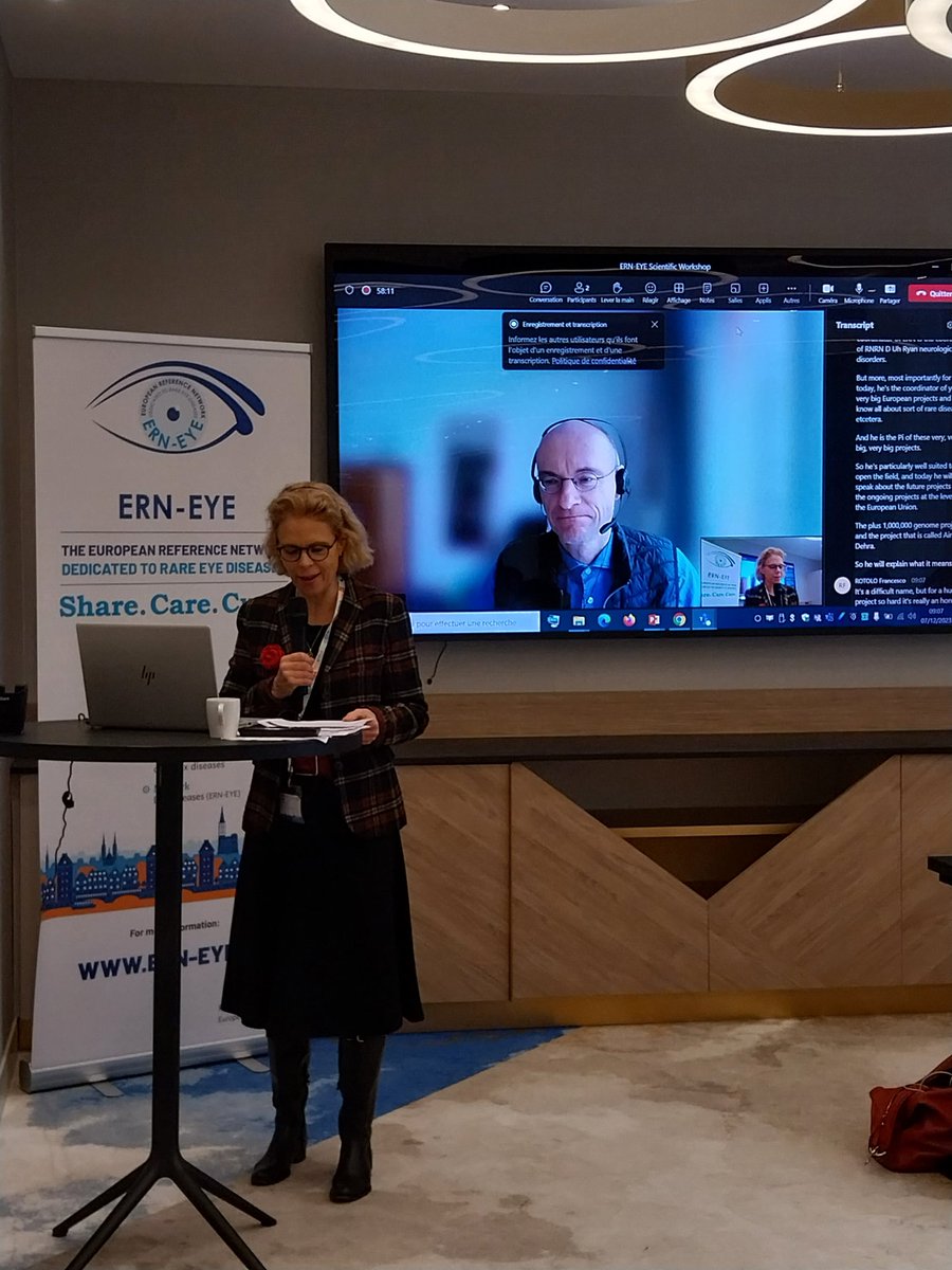Leroux29592065's tweet photo. Let's start the 6th ERN-EYE Scientific workshop on Rare Eye Diseases: Challenges and dilemmas in the era of Genomic and Personnalised Medicine #ShareCareCure #rareeyediseases #erneye https://t.co/eKfN3R3Gup