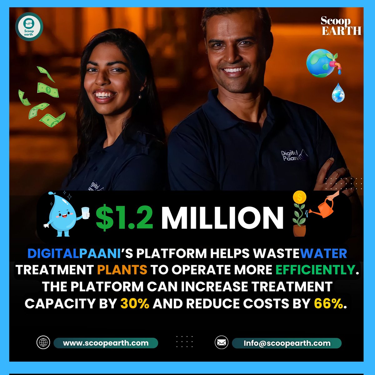 📢 'Enzia Leads $1.2 Million Seed Round Investment in DigitalPaani'🔔

Source: entrackr.com/2023/12/digita…

#scoopearth #startup #digitalpaani #savewater #savewatersavelife #environmentfriendly #inspiring #blue #watermanagement #waterconservation