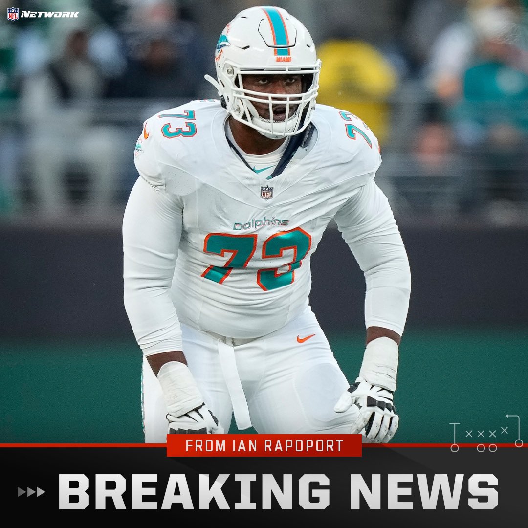 Sources: The #Dolphins and RT Austin Jackson have agreed to terms on a 3-year, $36M contract extension to keep Jackson in Miami. The max value is $39M, including $20.7M guaranteed. 

On the heels of a career year protecting Tua Tagovailoa’s blindside, Jackson gets paid. 💰 💰 💰