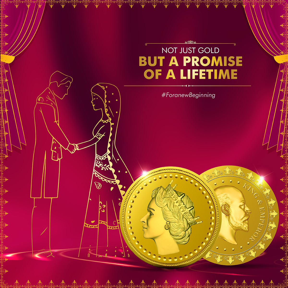 ZeyaJewellery's tweet image. Celebrate the precious bond of your loved ones with Kundan gold. Gift the newlyweds 24k King and Queen gold coin.
Buy online @ zeya.co.in/Coins
use code- FREESILVERBAR and get a free silver bar free
.
.
#KundanRefinery #frames #goldframes #KundanCoins #silver #gifting