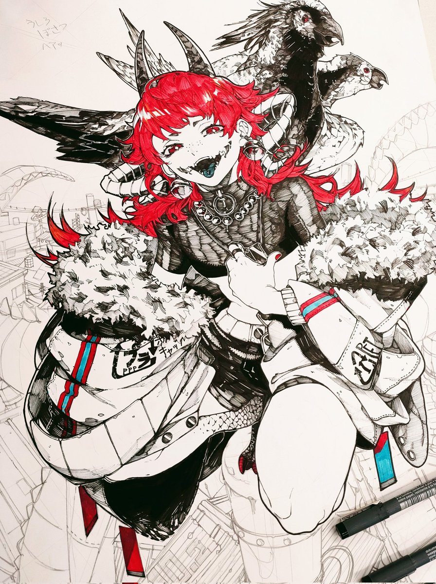 アナログ最強だった頃の絵だ！！！