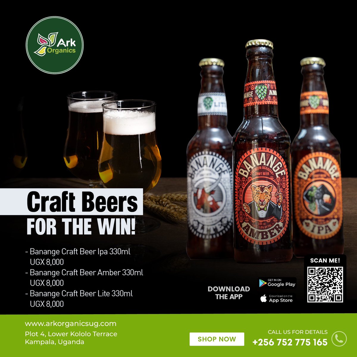 ArkOrganics's tweet photo. Enter the weekend with your favorite Banange Beers. Are you craving for an IPA, Amber and Lite Beer?
Available in Ark Organics Store
https://t.co/tYsIz1oF9L
#banange #craftbeer #ipa #amber #lite #belgianwitbier #kla #ug #lifestyle https://t.co/EWAObewtlP