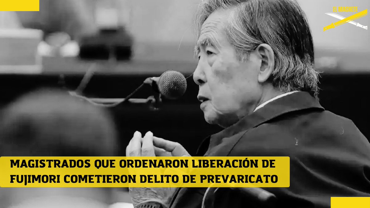 PeruMachete's tweet photo. La abogada Diana Pasaca denunció que los tres magistrados del Tribunal Constitucional (TC) cometieron el delito de prevaricato con la liberación de #AlbertoFujimori. La decisión, con solo tres de seis votos, es irregular y desafía la ley. >>> https://t.co/bHoiVXvRvz https://t.co/NhDJhBTP9A